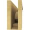 Ekena Millwork 6"W x 36"D x 12"H Thin Alma Rough Cedar Woodgrain TimberThane Corbel, Primed Tan CORUR06X36X12ALMRCPR - alternate 5
